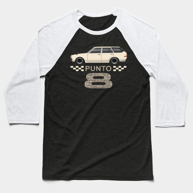 Punto 8 Baseball T-Shirt by ArtOnWheels